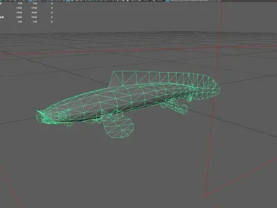 Bichir Low-poly 3D model 4