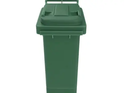 Plastic Wheelie Trash Bin 3D model