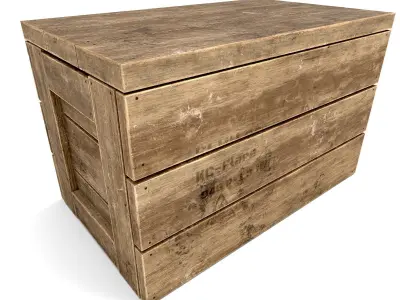 Military shipping crate - Game-Ready - VR AR Low-poly 3D model