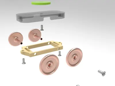 Trolley-bus Underground Train  3D print model