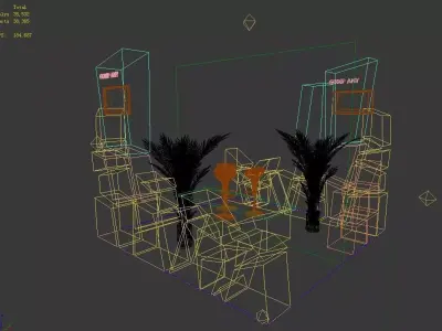 Exhibition - Area - 3X3-3DMAX2009-6 3D model