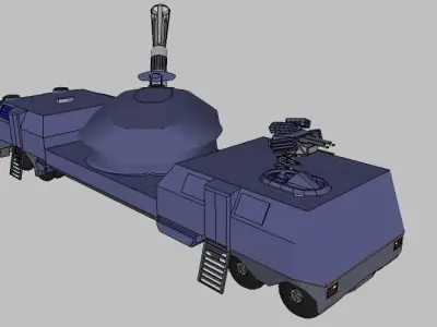 MPC Comet Mobile Plasma Cannon on the conveyor Elephant Free 3D print model