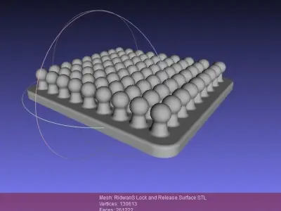 RidwanS Lock and Release Surface Free 3D print model