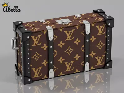 Wallet Trunk 3 in 1 Low-poly 3D model