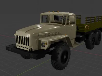 Ural 4320 3D print model by Iosebshioshvili