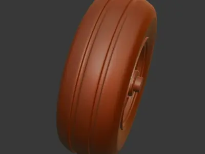 Aircraft Wheels - Landing Gear 3D print model