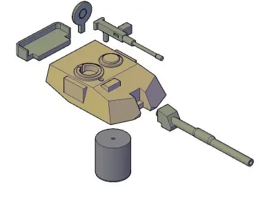 TANK MINIATURE 3D print model buy