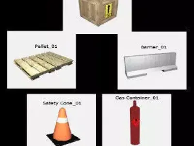 3TD Industrial Pack Free 3D model