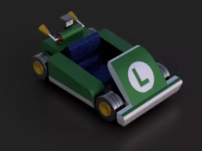 Luigis Kart 3D Model 3D print model by EngrMubashar