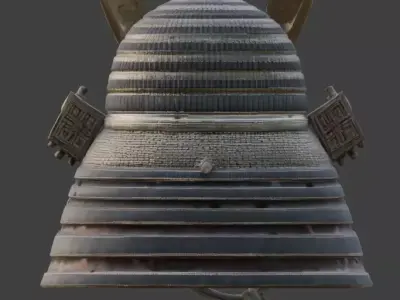 Ancient Samurai Kabuto 3D Model Low-poly 3D model