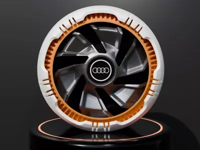 Audi rim wheel 3D model