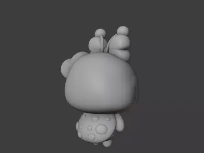 Valentine ladybug 01 3D print model