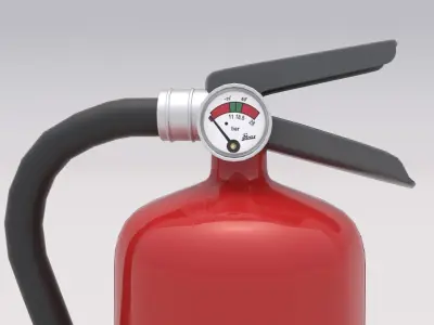 Fire Extinguisher 02 Low-poly 3D model