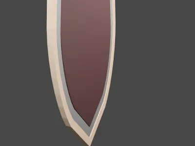 Low-Poly Shield Low-poly 3D model