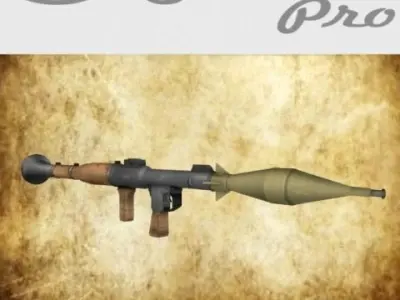 RPG low-poly objet pro Low-poly 3D model