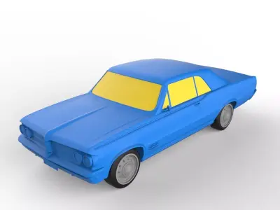 Pontiac Tempest 1967 Classic Car 3D print model