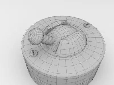 Old Light Switch 3D model