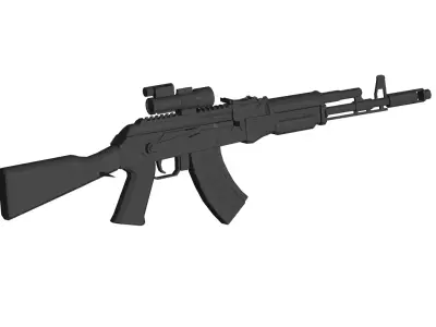 AK103 Kalashnikov assault rifle 3D model