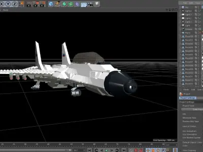 Lego Jet Plane 3D model