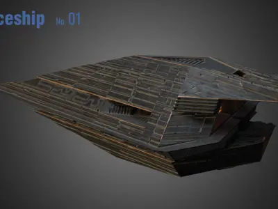Spaceship 01 3D model