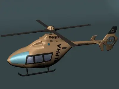 Helicopters helicopter Low-poly 3D model