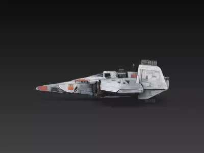 Sci-Fi Heavy Assault Gunship Fighter 3D Print STL 3D print model