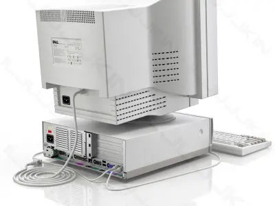 Old PC Compaq deskpro 3D model