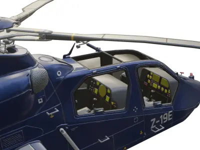 Harbin Z-19 Low-poly 3D model