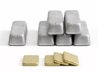 iron bar gold bar low-poly Free low-poly 3D model