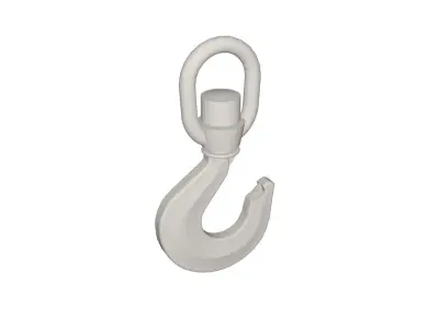 Industrial crane hook Low-poly 3D model