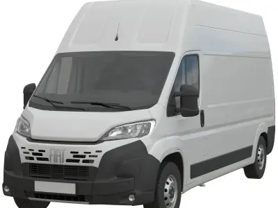2024 FIAT DUCATO L3H3 Detailed interior 3D model