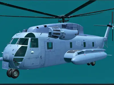 CH 53 Sea Stallion helicopter Free 3D model