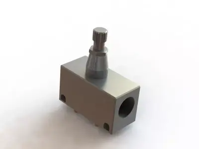 Regulador de Fluxo SMC AS3000 Flow Regulator 3D model
