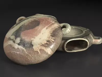 Antique Clay Vase - Ancient Ceramic Amphora Low-poly 3D model