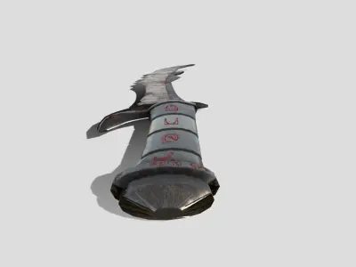 Daedric Dagger Low-poly 3D model