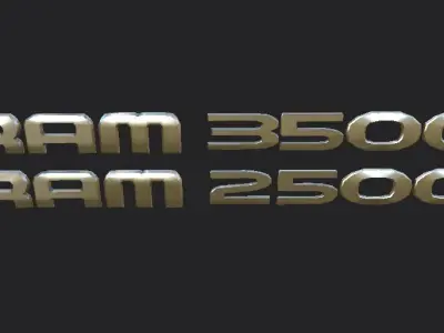 RAM 2500 3500 DOOR EMBLEM 3D model