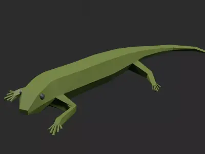 Lowpoly Lizard Low-poly 3D model