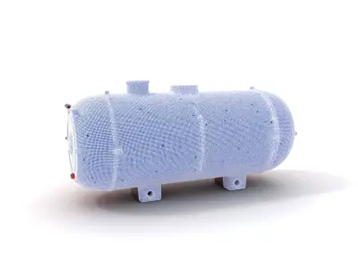 Industrial Hazardous Material Tank model pack Low-poly 3D model