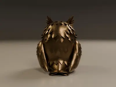 decorative owl  3D print model