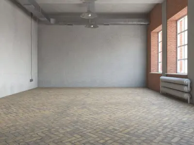 Loft Interior 3D model 4