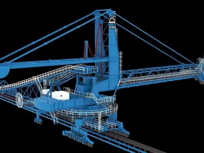Stacker Reclaimer 3D model purchase
