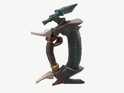 Stone Blade Low-poly 3D model