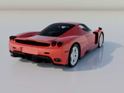 Ferrari Enzo 2002 High Detail Game Ready Cinematic Low-poly 3D model