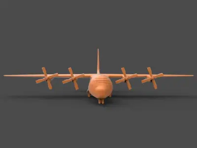 C-130 Hercules 3D print model