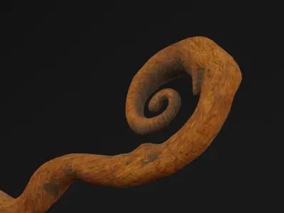 Magical Wizard Wand  Low-poly 3D model