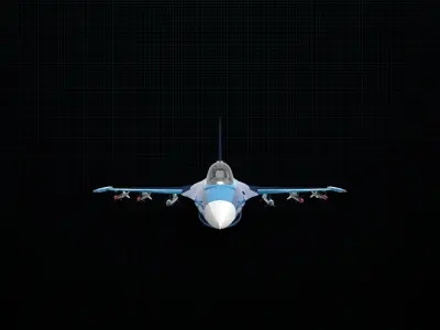 Mitsubishi F-2 3D model buy