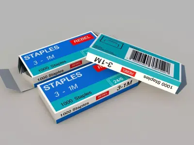 Staples Packaging 3D model