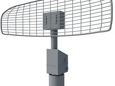 Set of 4 Radars 3D Models 3D model