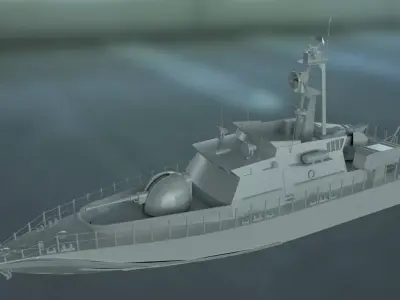 SAR 33 missile boat 3D model