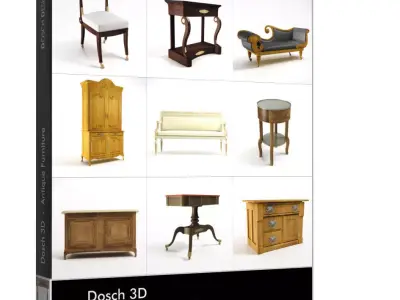 Dosch 3D - Antique Furniture 3D model